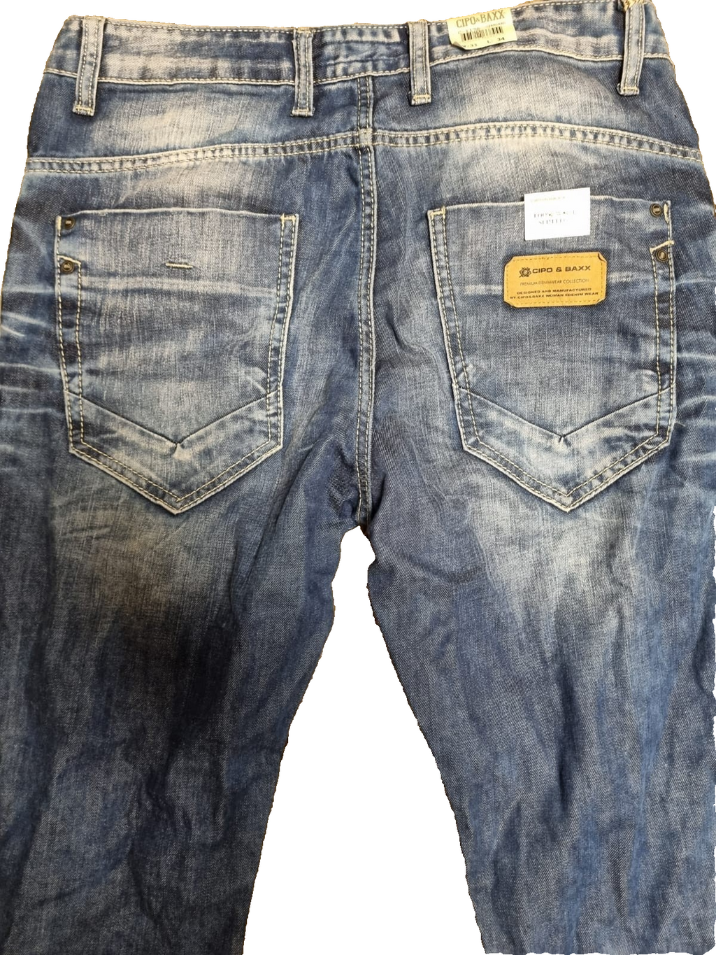 CIPO & BAXX Herren Jeans C-1170 Blau | Loose Waist Slim Leg | W34 L34 M1