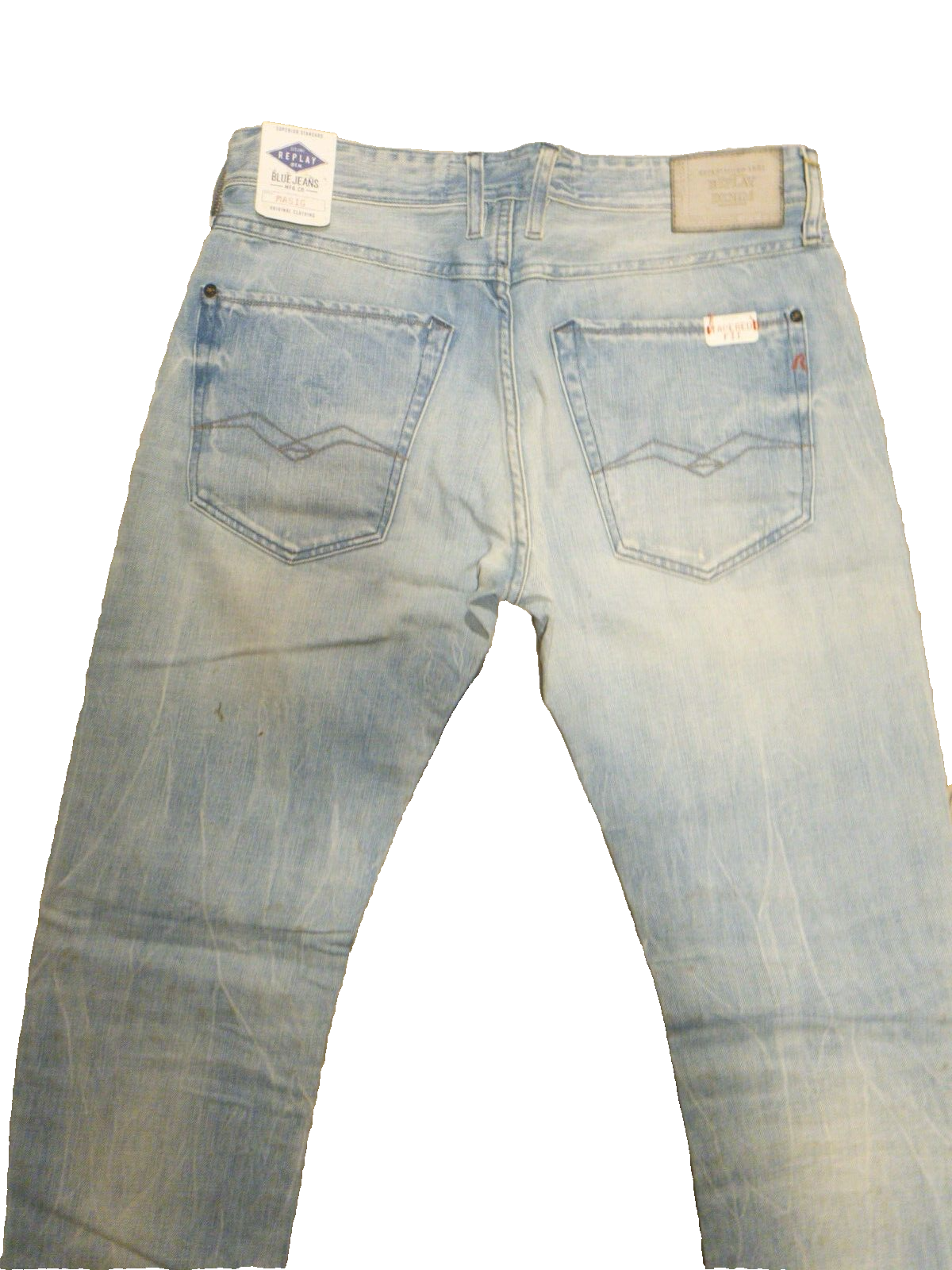 Replay Herren Jeans MASIG MA919 Hellblau W30/L34 100% Baumwolle T2-5