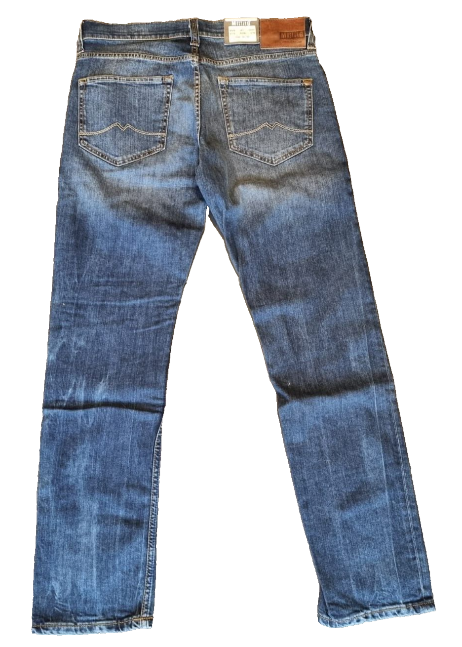 MUSTANG Herren Jeans Oregon Tapered W32 L32 Blau Slim Fit Low Rise