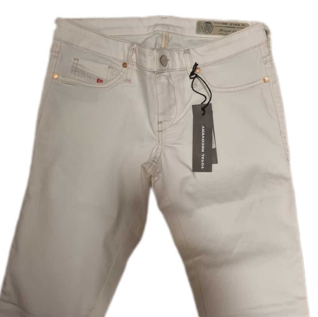 DIESEL Damen Jeans Skinzee-Low-S W27 L32 Blau Stretch Skinny Low Waist BR2D2