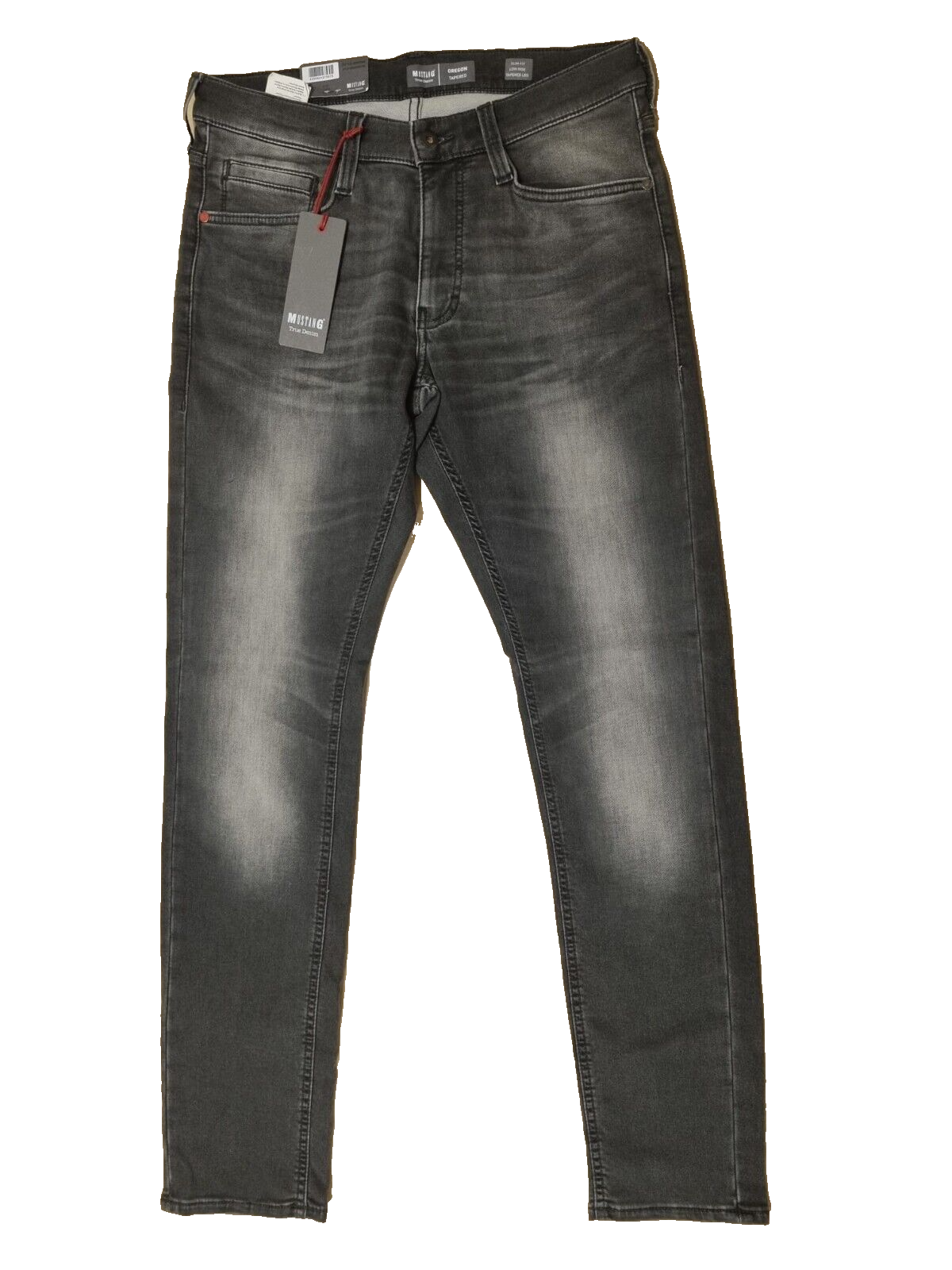 MUSTANG Herren Jeans Oregon Tapered K Grau W32 L32 Slim Fit Low Rise Tapered D6