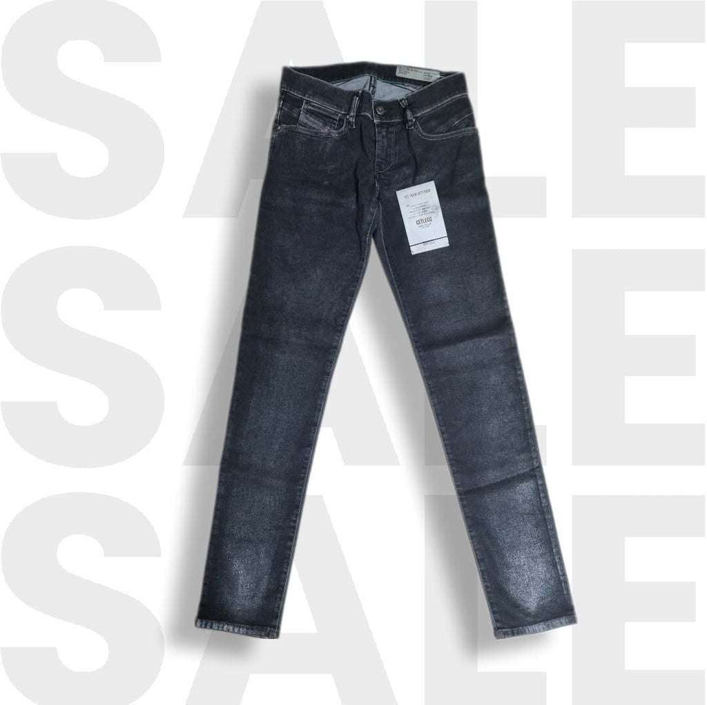 Diesel Damen Jeanshose Schwarz Metallic Getleg 00CSDN 0601C W25 L32 Slim Skinny