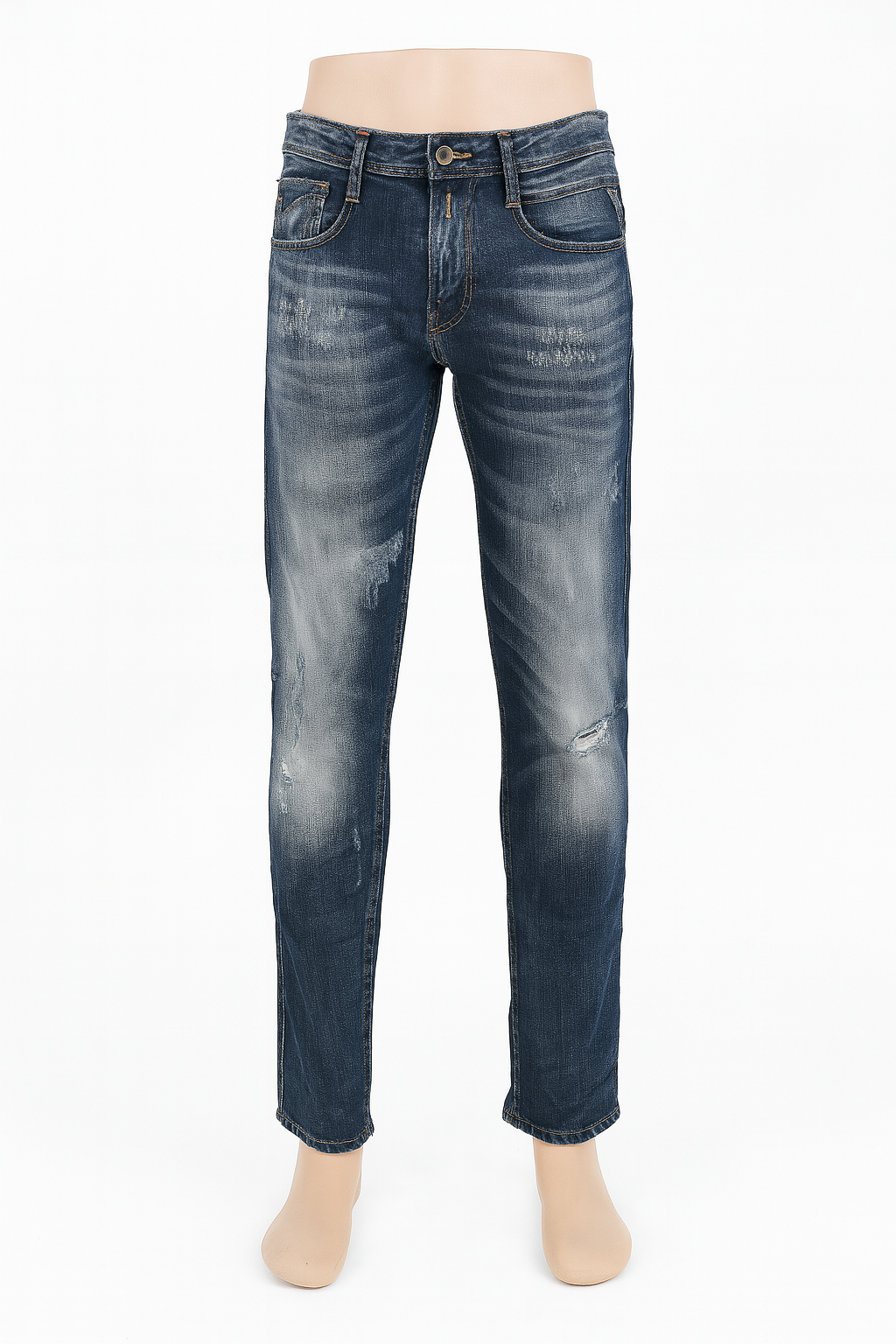 Replay Herren Jeans M914F Blau W32 L34 – 100% Baumwolle – Slim Fit K9
