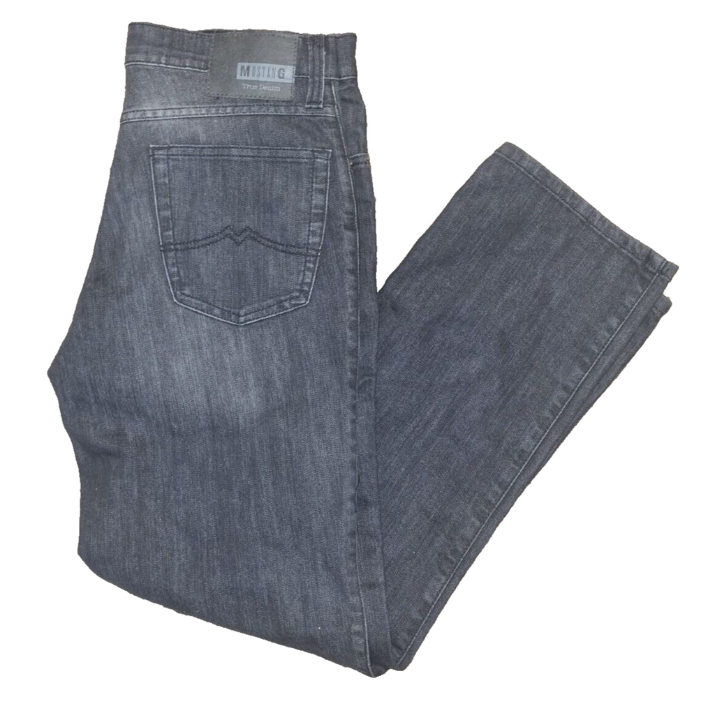 MUSTANG Oklahoma Slim Herren Jeans W30 L30 Blau Straight Fit BR3E3