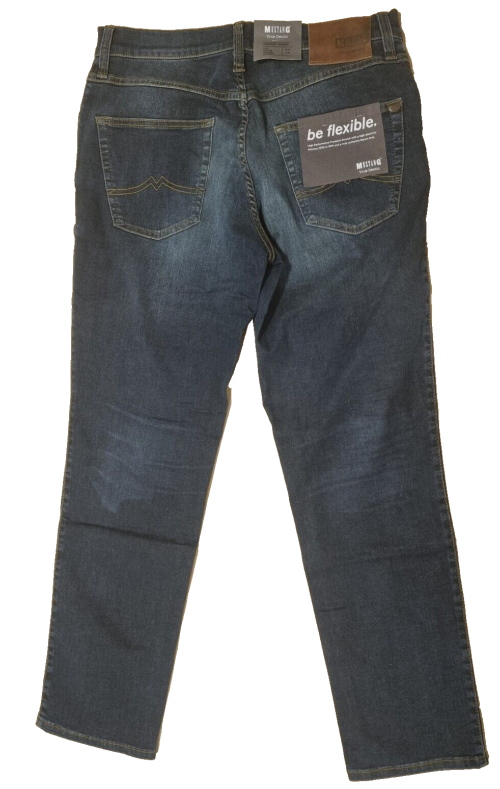 MUSTANG Herren Jeans Tramper Tapered W34/L30 Slim Medium Tapered - Blau Denim D6