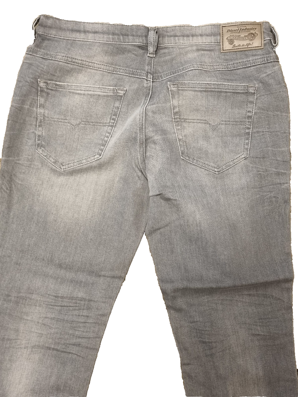 DIESEL Damen Jeans Belthy-Ankle W29 L30 Grau Regular Slim Straight 00SUKH M2