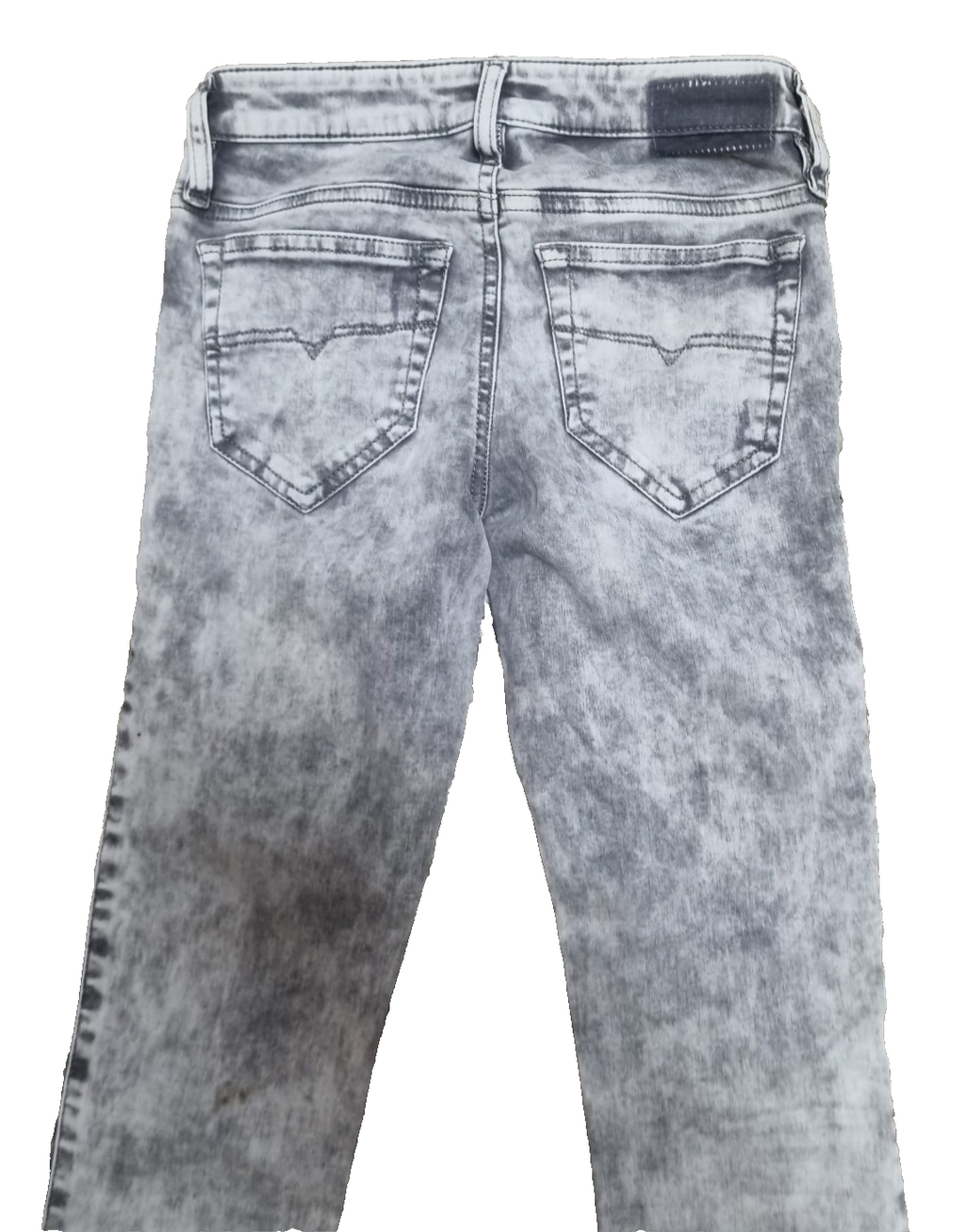 DIESEL Damen Jeans Skinzee-Low-C 00SY3Q 0679S Grau Stretch Super Slim W23 L30 M4