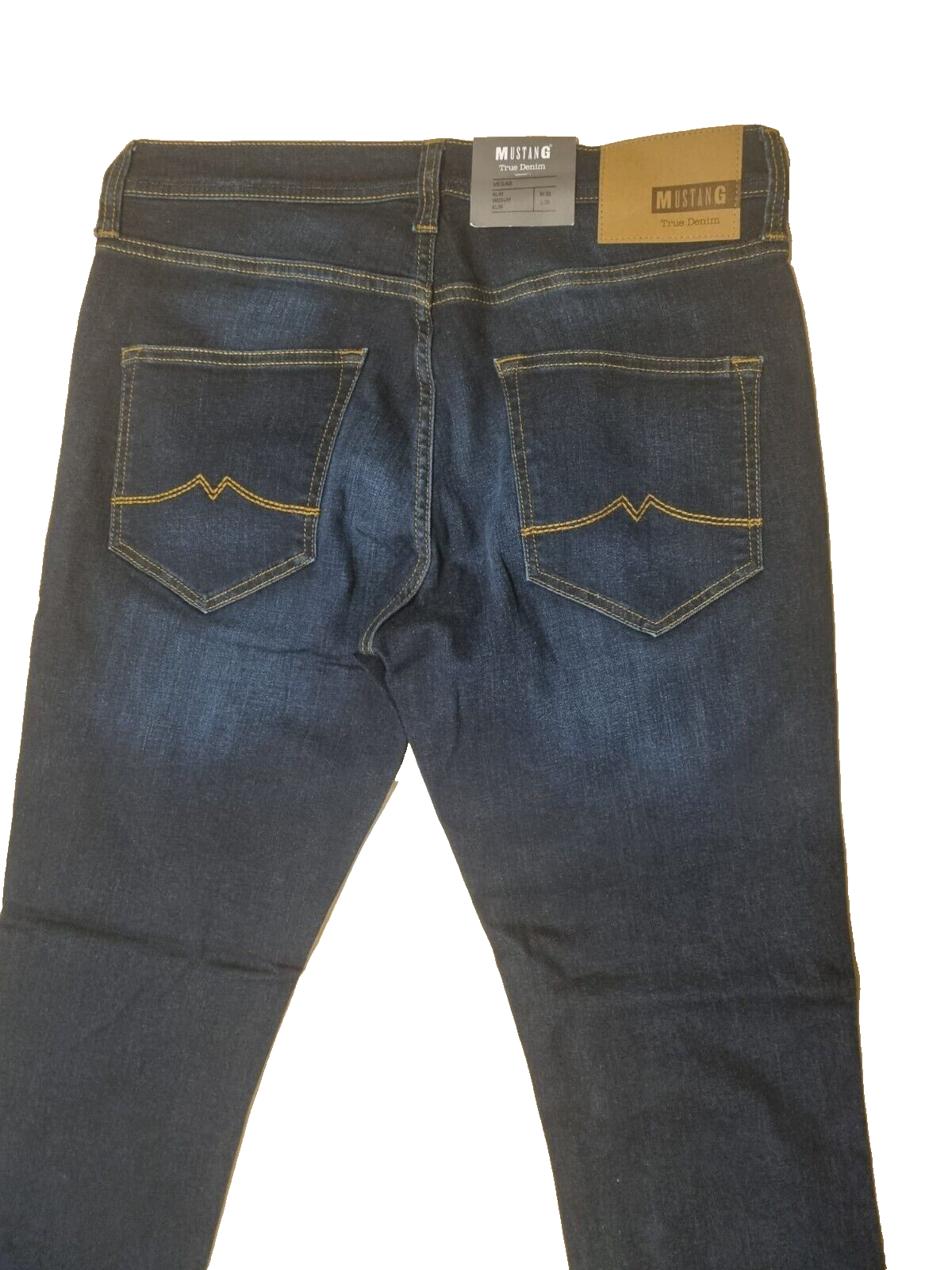 Mustang Herren Jeans Vegas W32/L30 Slim Medium Slim Fit Denim Blau Tapered D6