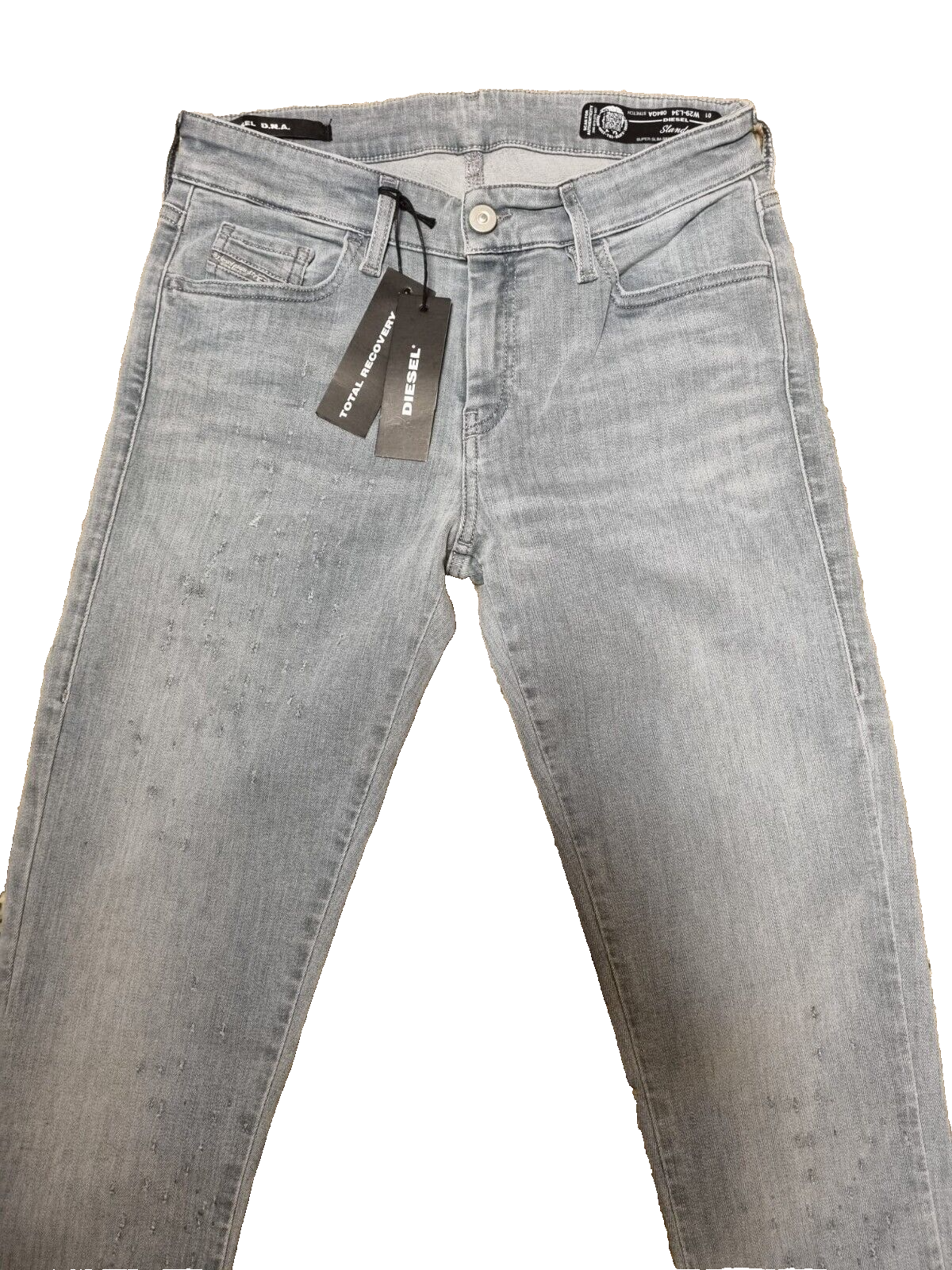 DIESEL Damen Jeans Slandy W29 L34 | Super Slim Skinny | Blau/Grau DENIM BR3E1