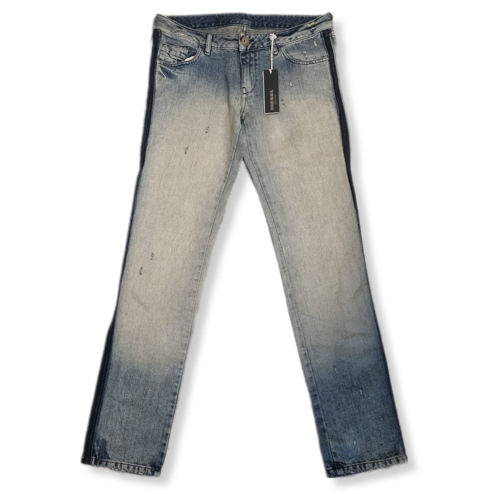 DIESEL Damenjeans Black Gold Cussim-D Slim Low Waist W28 Frauen Denim Hose BR2E2