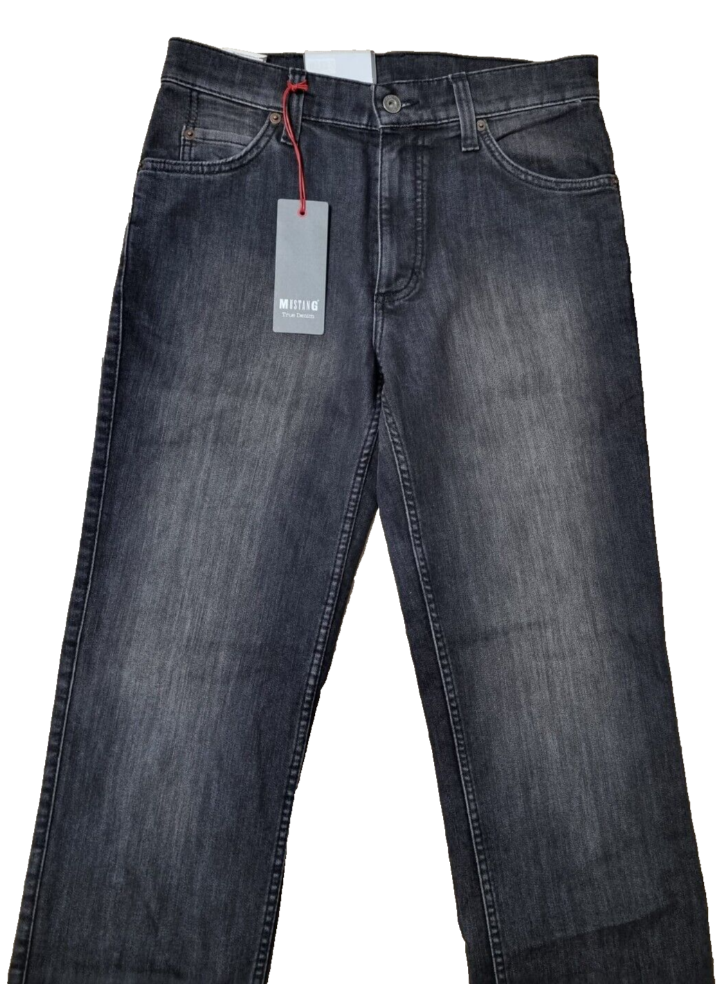 MUSTANG Herren Jeans Oklahoma Schwarz | Slim Medium Straight | W31 L30| BR1C1