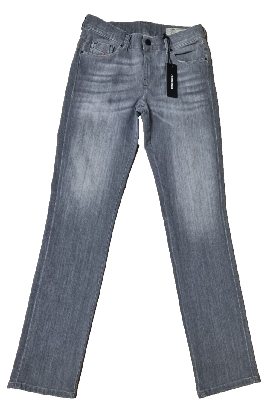 DIESEL Damen Jeans Sandy 00SFXN 0683M | Regular Slim Straight | Grau | W27 L32