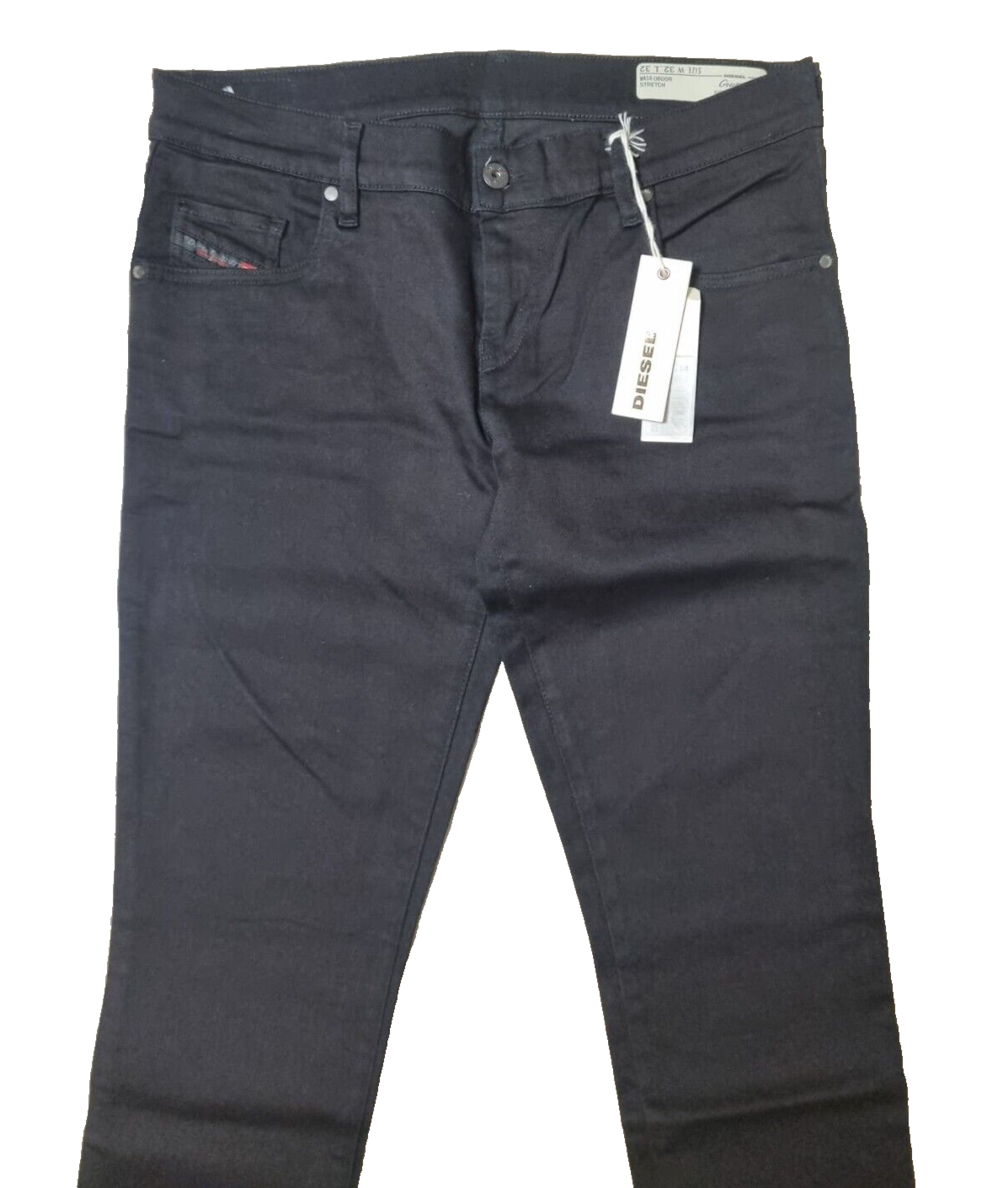 DIESEL Damen Jeans Grupee 0800R Stretch Schwarz W32 L32 Super Slim Fit BR1C2