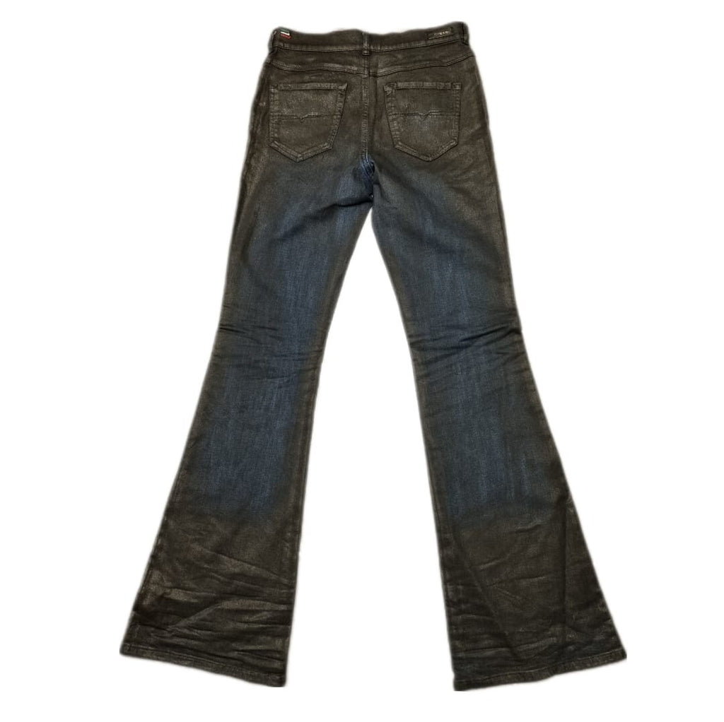 DIESEL Damen Jeans Sandy-B W28 L32 Schwarz Bootcut Regular Waist Sonderkondition