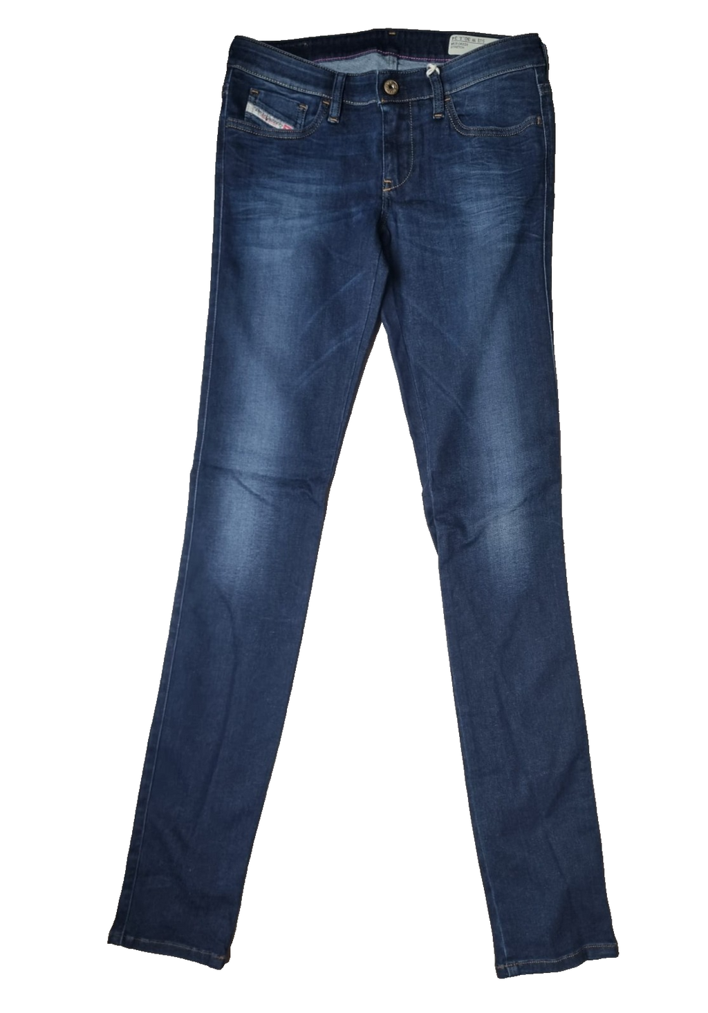 DIESEL Damen Jeans Skinzee-Low W30 L34 | Super Slim Skinny | Blau Stretch