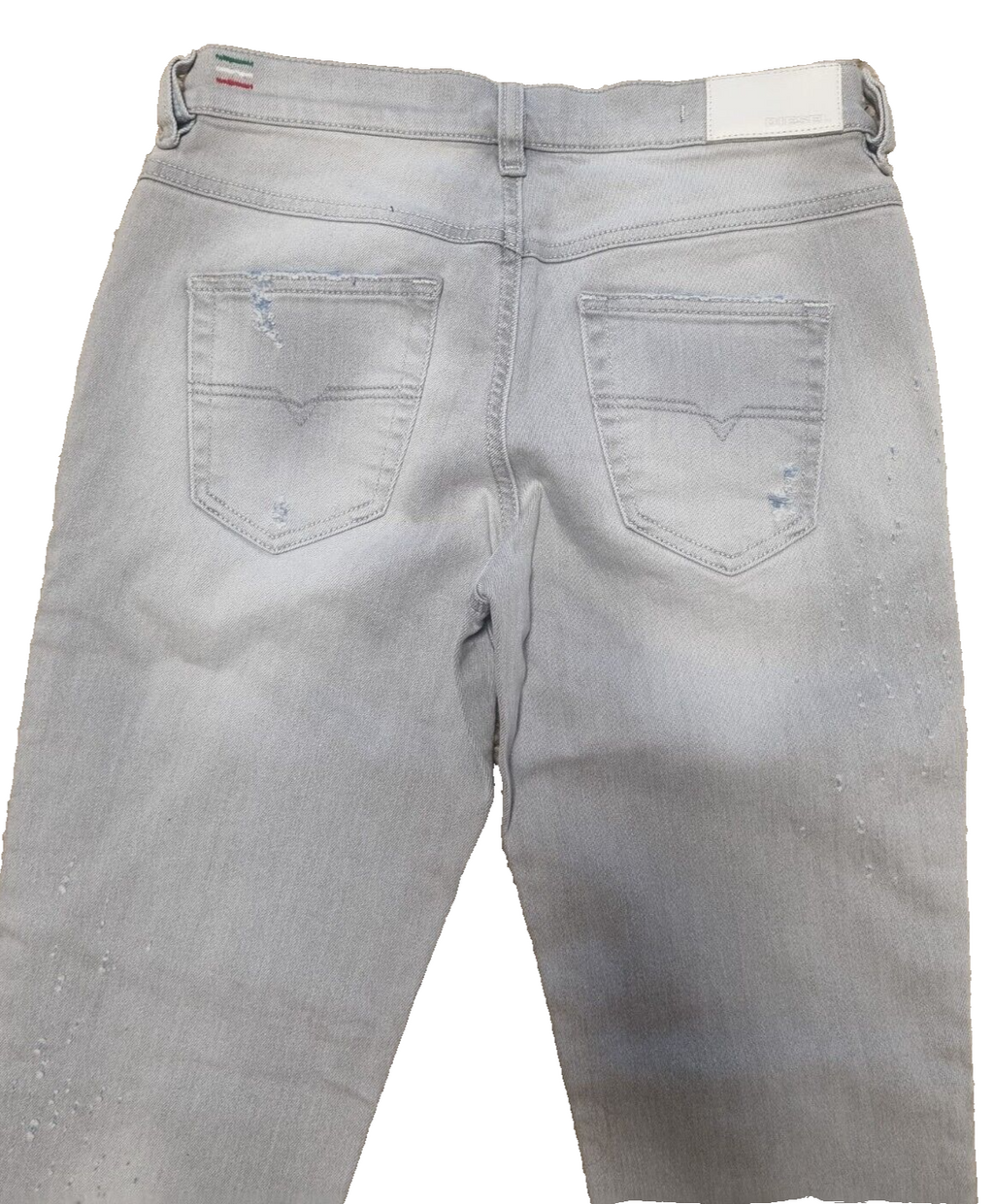 DIESEL Damen Jeans Belthy-Ankle W23 L32 Grau Hose Denim Made in Italy 084HS T1-6