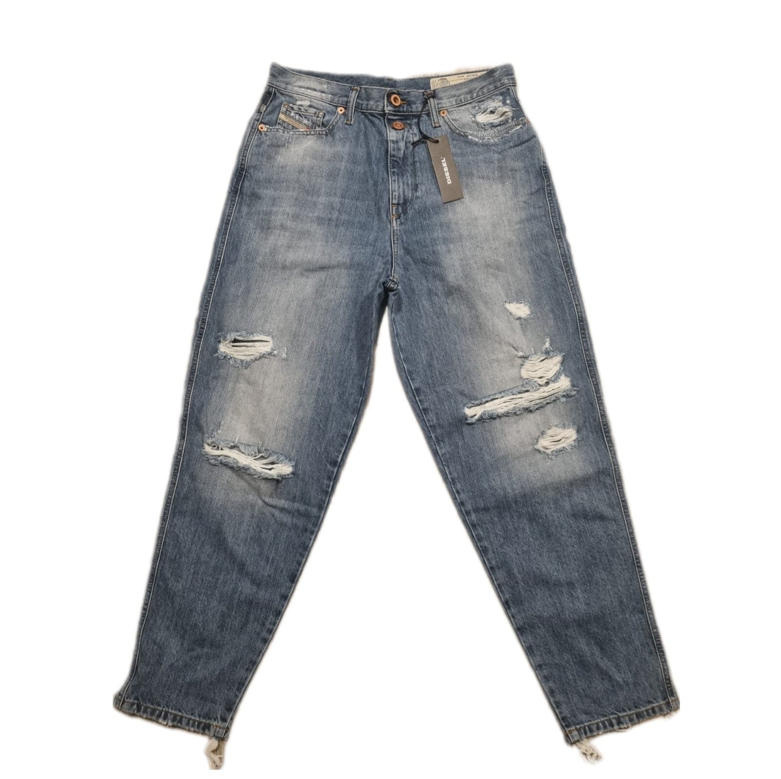 DIESEL Damenjeans ALYS 084ZE Straight Regular Waist Jeans Hose W29 L30 BR1B1