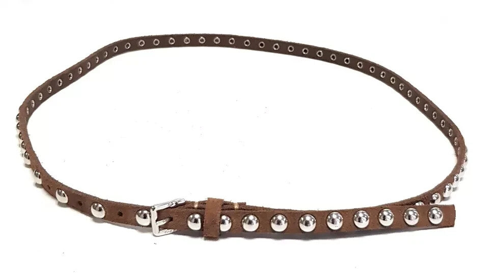 DIESEL Damen Leder Gürtel BENZIL 85cm mit Nieten Applikation #54 Geschenkidee