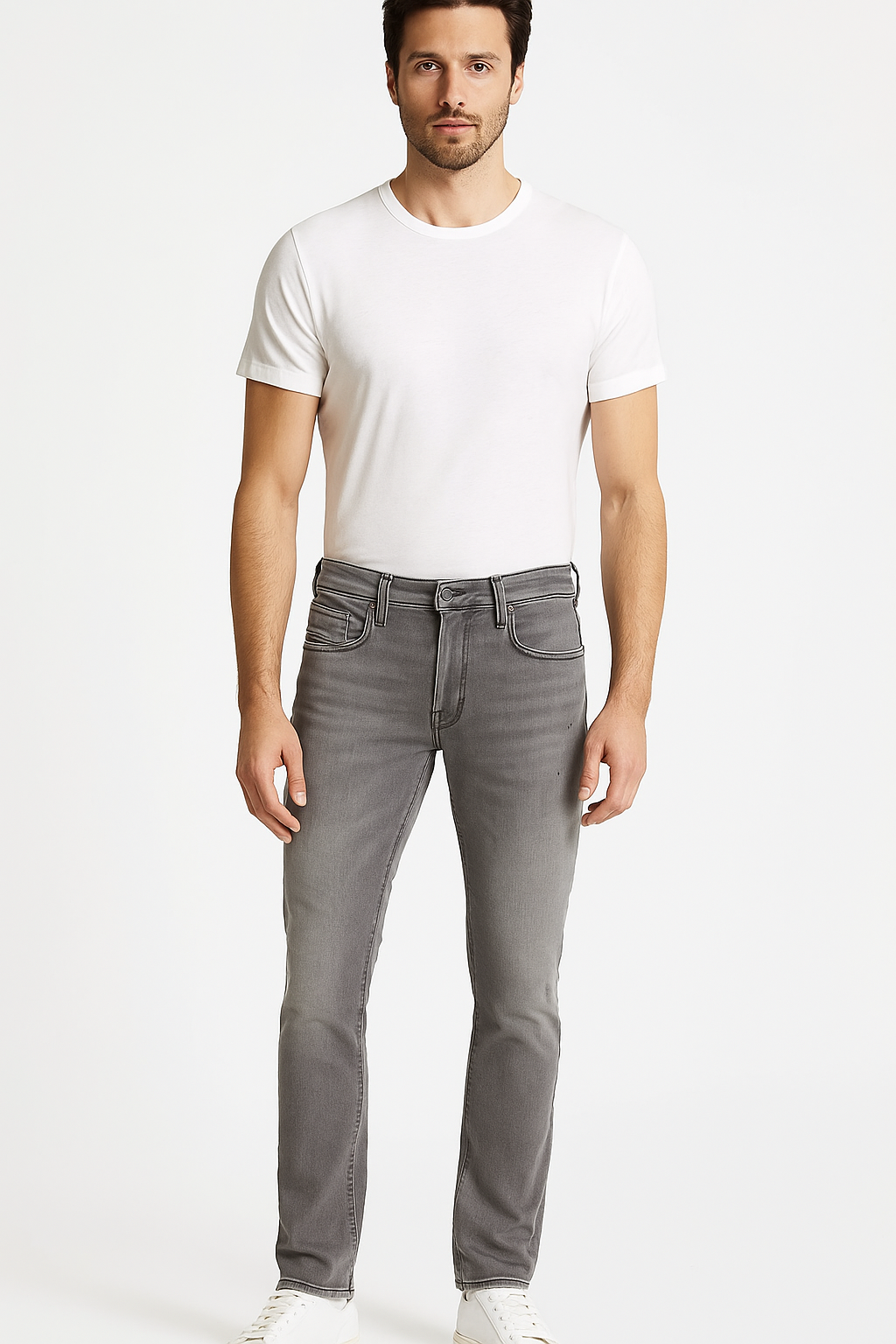 DIESEL Herren Jeans Thavar-XP Grau W30 L32 | Slim Skinny Fit Designer Denim E3