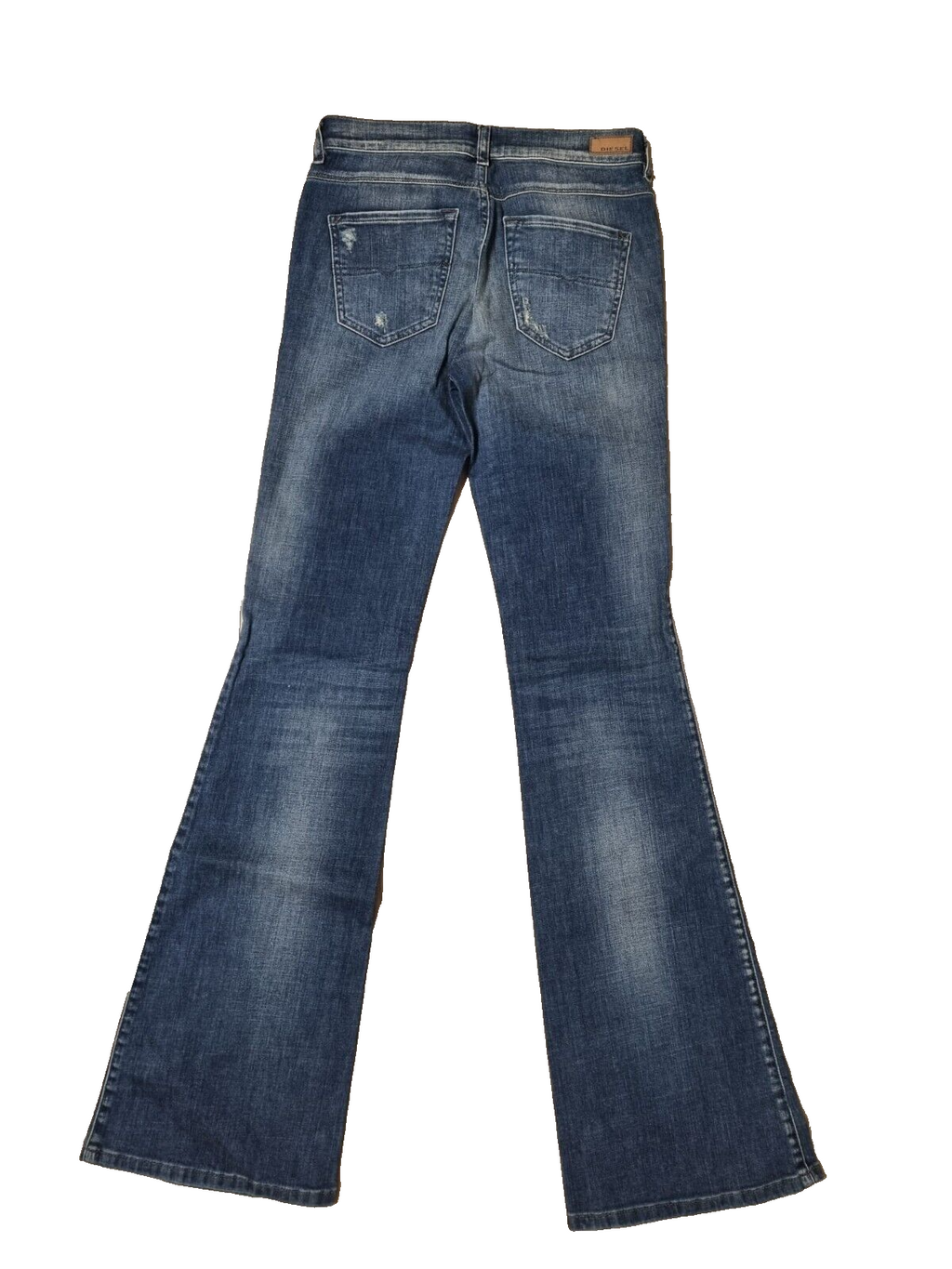 DIESEL Damen Jeans Sandy-B 00SNY3 084BI | Regular Slim Bootcut | Blau | W26 L32