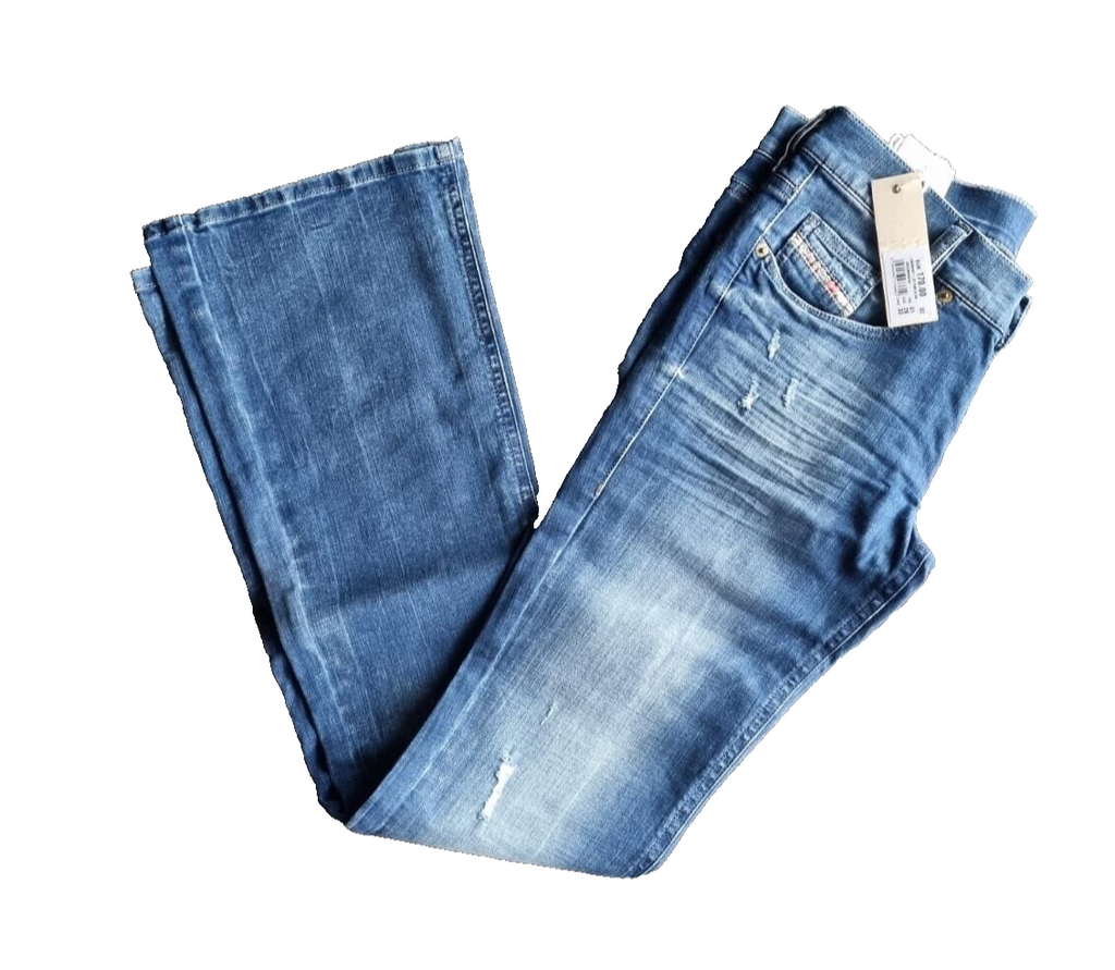 DIESEL Damen Jeans Louvboot W28 L32 Stretch Slim Bootcut Low Waist Jeanshose