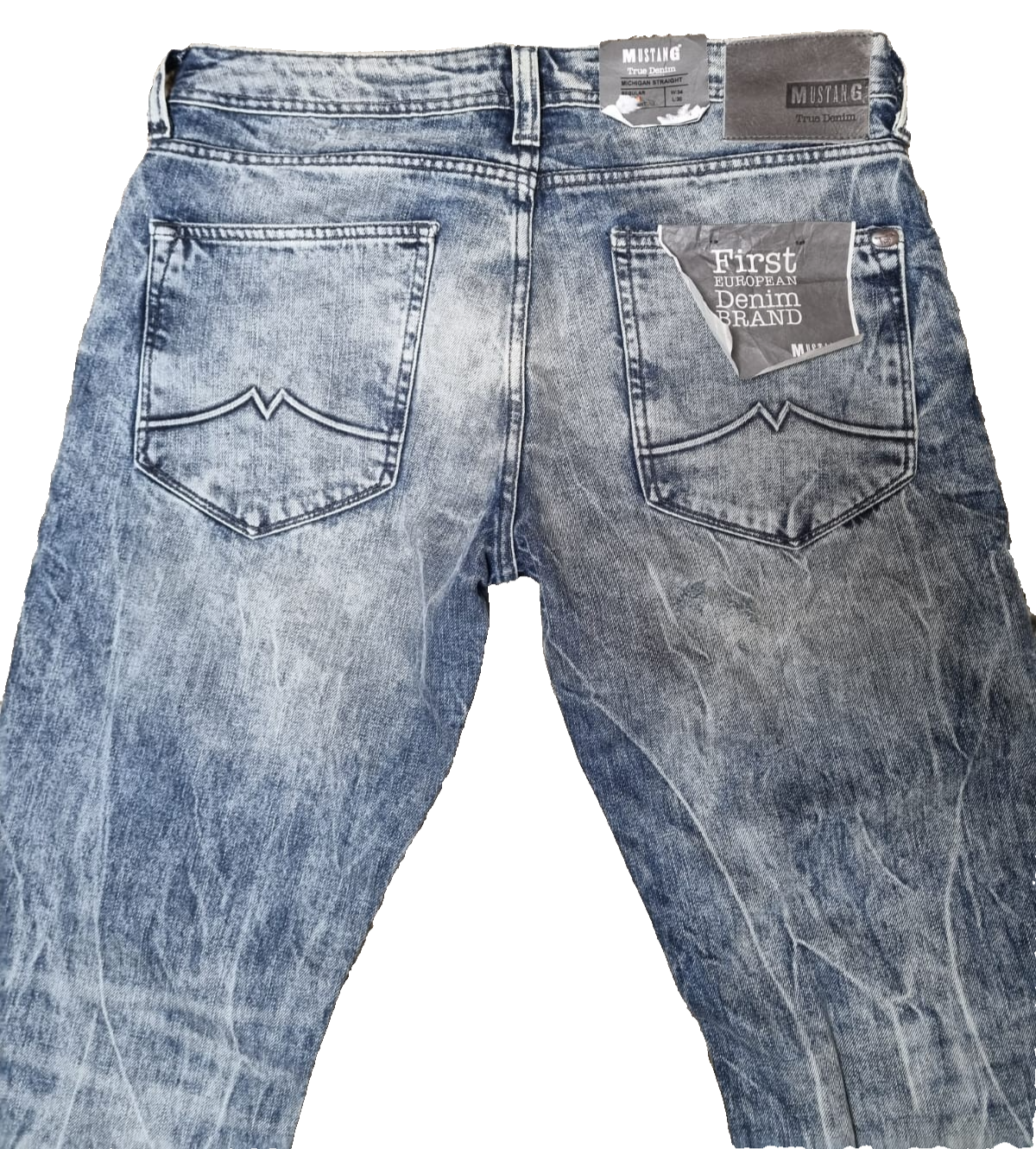 MUSTANG Herren Jeans Michigan Straight W34 L30 | Regular Fit | Blau | M1